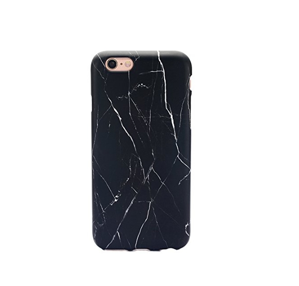 iPhone 6 Case  Whole Covered IMD TPU Case for iPhone 6 4.7 inch -black marble